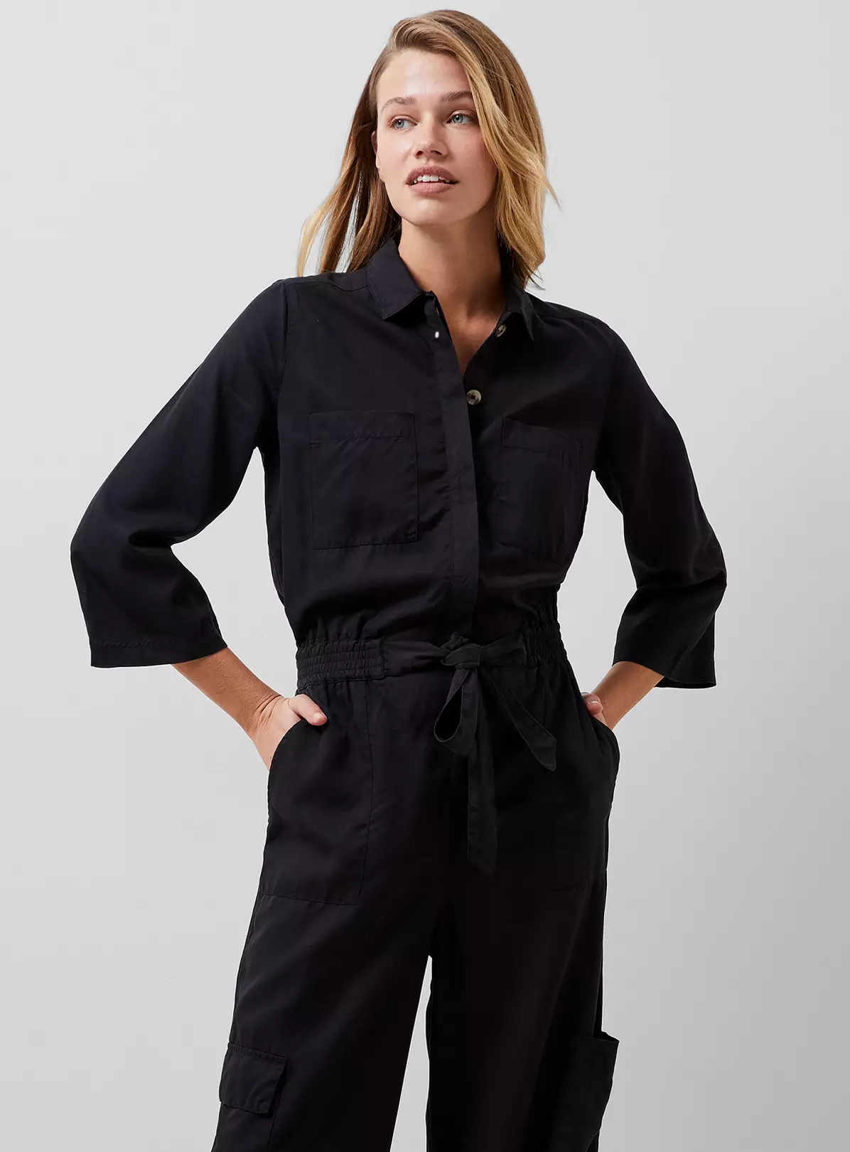 FRENCH CONNECTION Elkie Twill Jumpsuit XL 3 FRENCH CONNECTION Elkie Twill Jumpsuit XL - Image 3