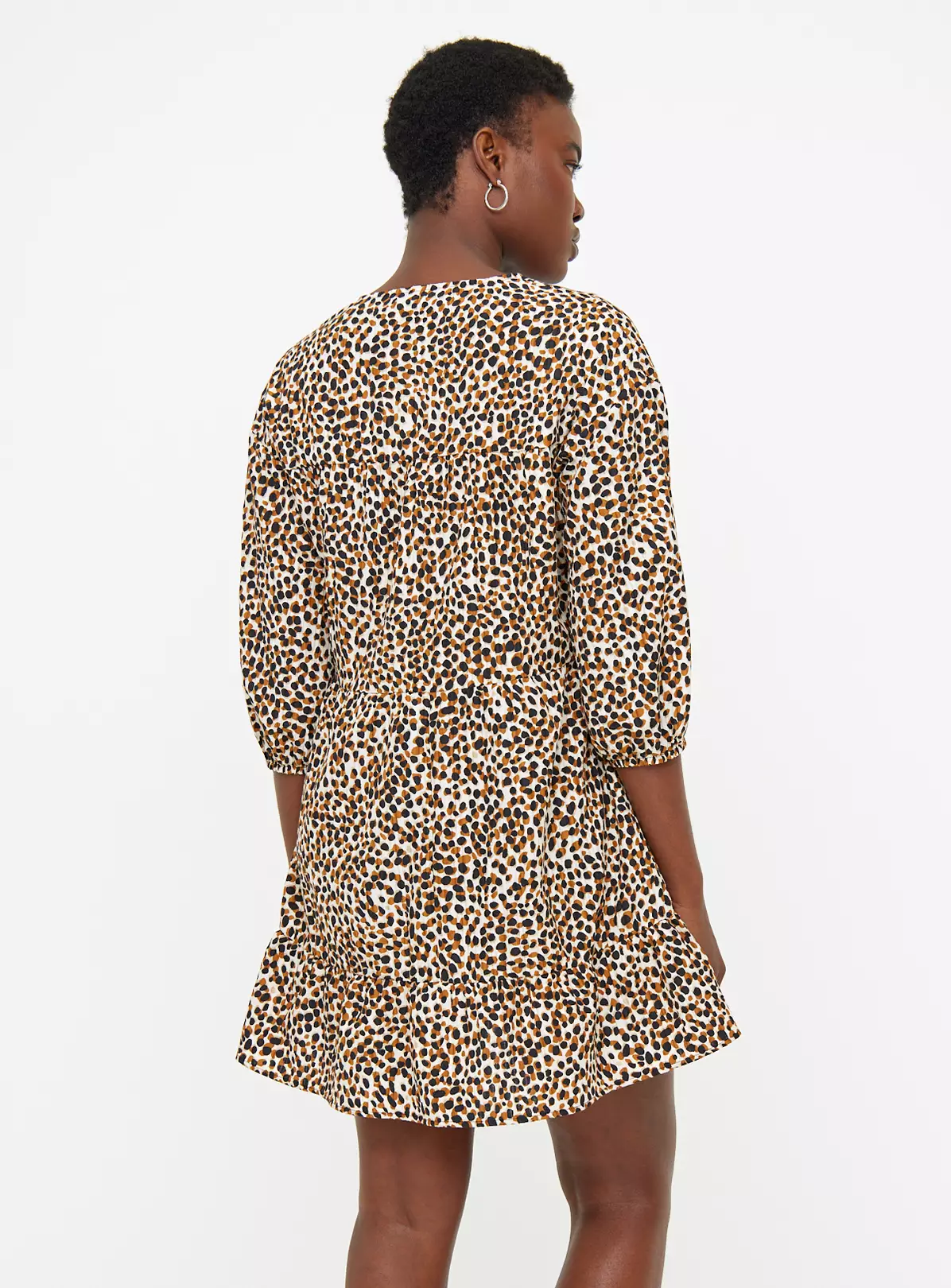 Animal Spot Print Tiered Dress 10 4 Animal Spot Print Tiered Dress 10 - Image 4