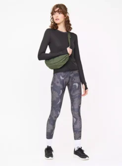 Active Black Ribbed Long Sleeve Top XL