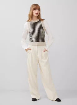 FRENCH CONNECTION Moma Vest Mix S 6 FRENCH CONNECTION Moma Vest Mix S -Fit In Dress Sales tuc144323010 Black R Z001A