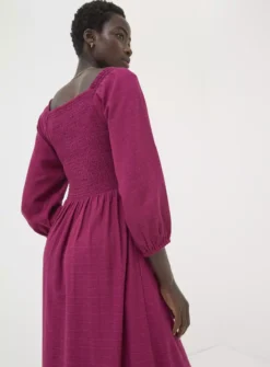 FATFACE Adele Midi Dress 8 -Fit In Dress Sales tuc144324160 Plum R Z005A