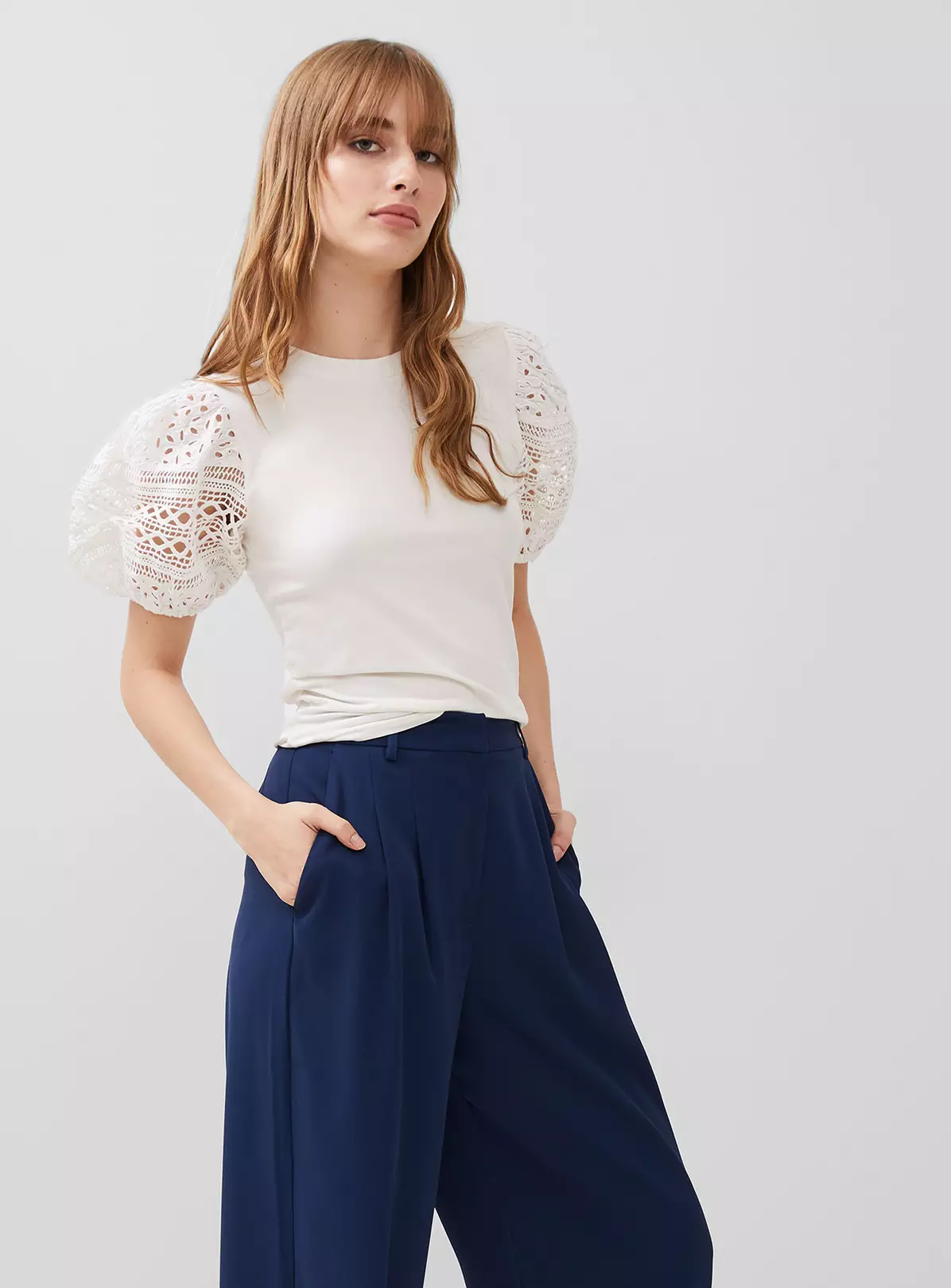 FRENCH CONNECTION Rosana Anges Broiderie T Shirt XL 1 FRENCH CONNECTION Rosana Anges Broiderie T Shirt XL