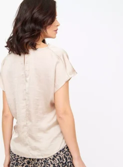 Cream Satin Cowl Neck Top 26 -Fit In Dress Sales tuc144335643 Cream R Z004A