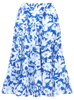 JOE BROWNS Floaty Floral Skater Skirt 16 8 JOE BROWNS Floaty Floral Skater Skirt 16 -Fit In Dress Sales tuc144398038 Blue R Z002A