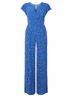 JOE BROWNS Ditsy Floral Wrap Jumpsuit 18 6 JOE BROWNS Ditsy Floral Wrap Jumpsuit 18 -Fit In Dress Sales tuc144398708 Blue R Z002A