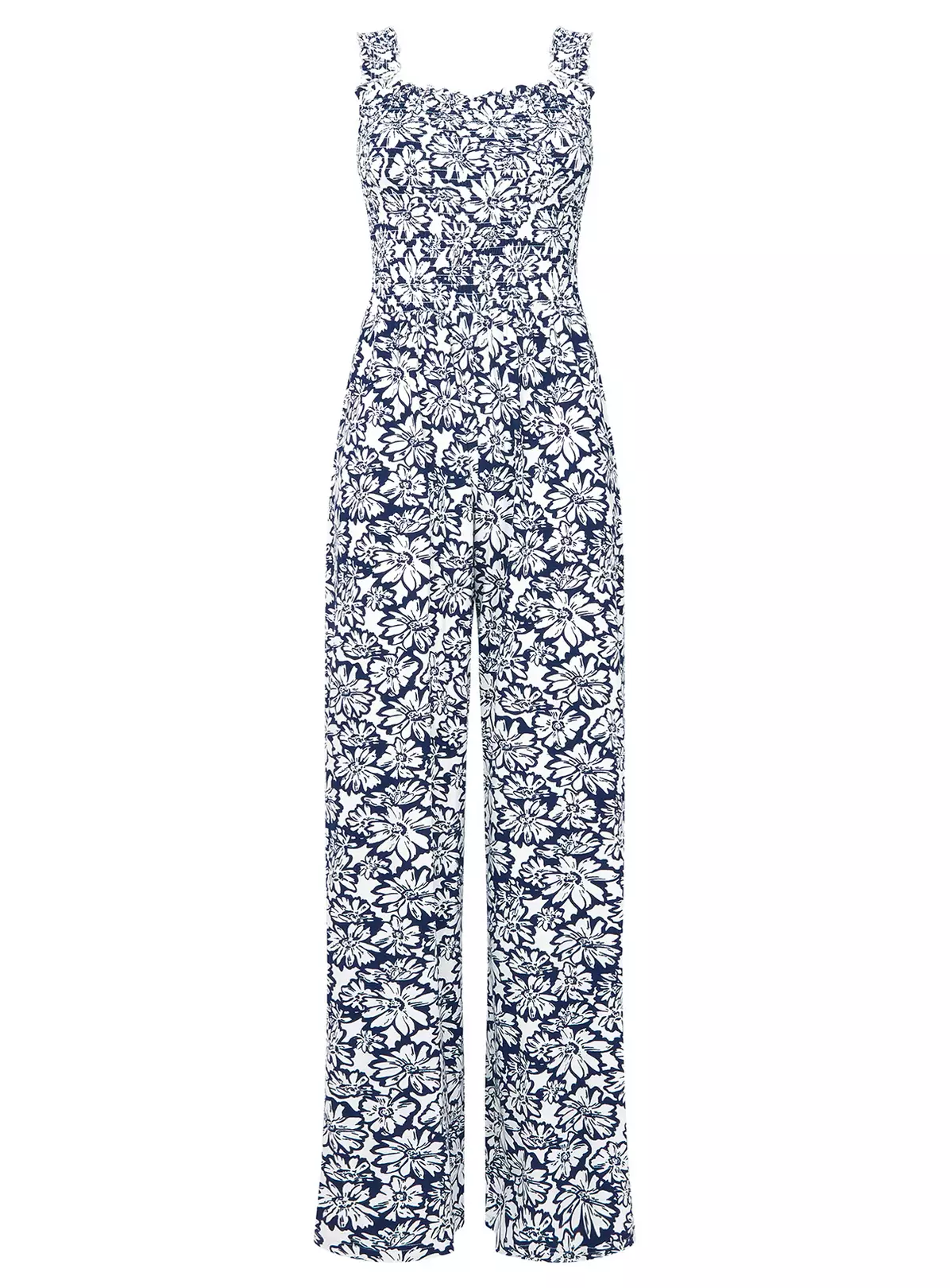 JOE BROWNS Monochrome Floral Jersey Jumpsuit 16 2 JOE BROWNS Monochrome Floral Jersey Jumpsuit 16 - Image 2