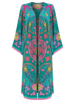 JOE BROWNS Placement Print Flared Sleeve Kimono 16 7 JOE BROWNS Placement Print Flared Sleeve Kimono 16 -Fit In Dress Sales tuc144399655 Multi20Coloured R Z004A