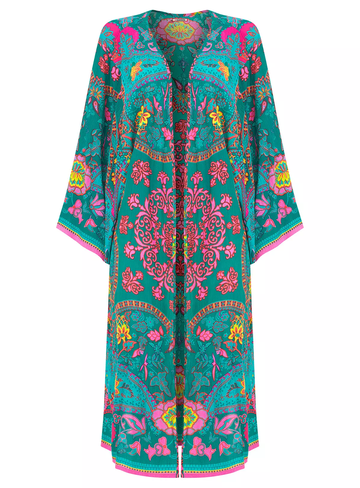 JOE BROWNS Placement Print Flared Sleeve Kimono 16 3 JOE BROWNS Placement Print Flared Sleeve Kimono 16 - Image 3