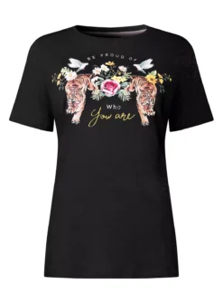 JOE BROWNS Tiger 'Be Proud' Graphic Tee 16 -Fit In Dress Sales tuc144401612 Black R Z002A