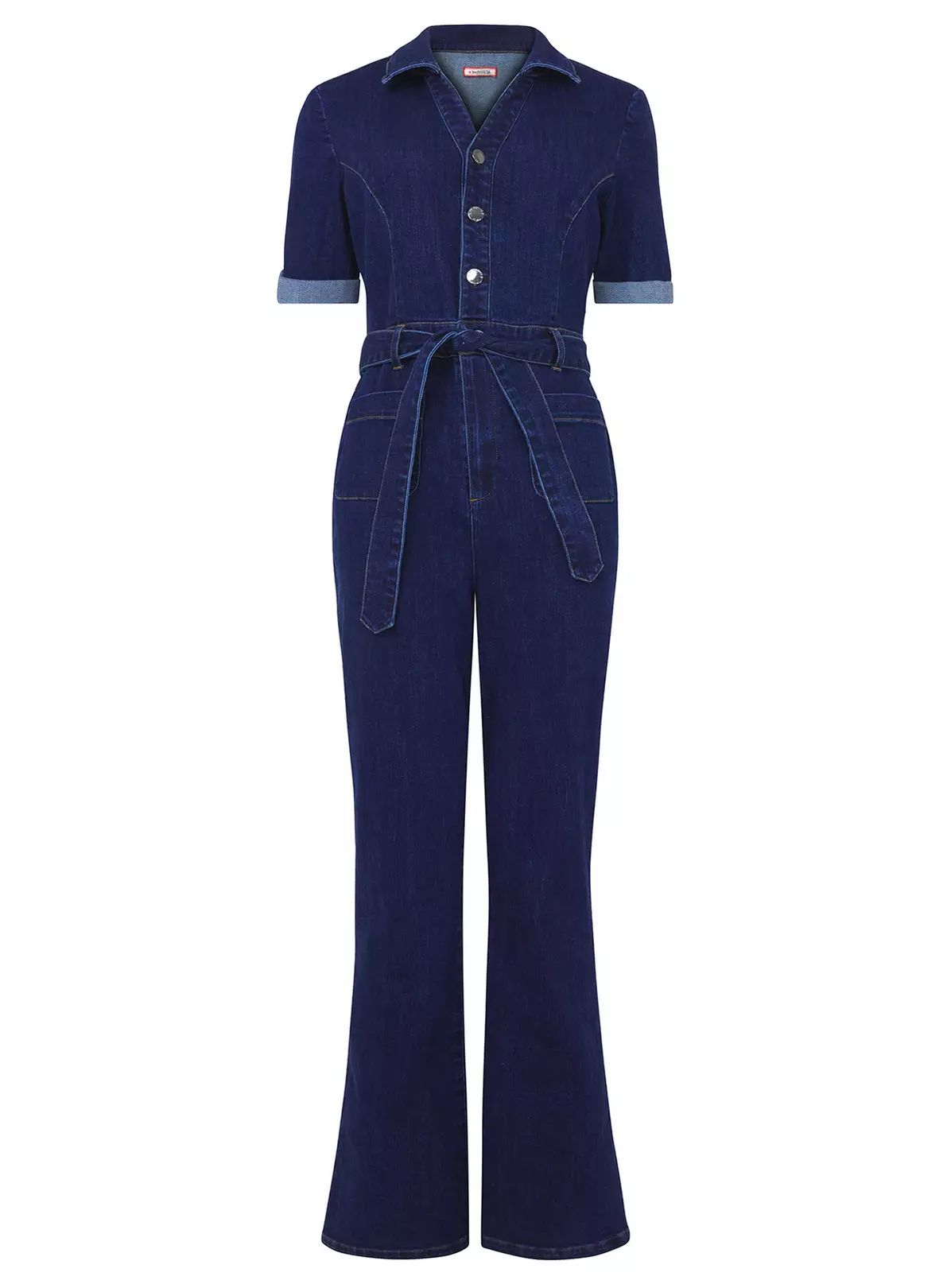 JOE BROWNS Collared Button Front Denim Jumpsuit 18 2 JOE BROWNS Collared Button Front Denim Jumpsuit 18 - Image 2