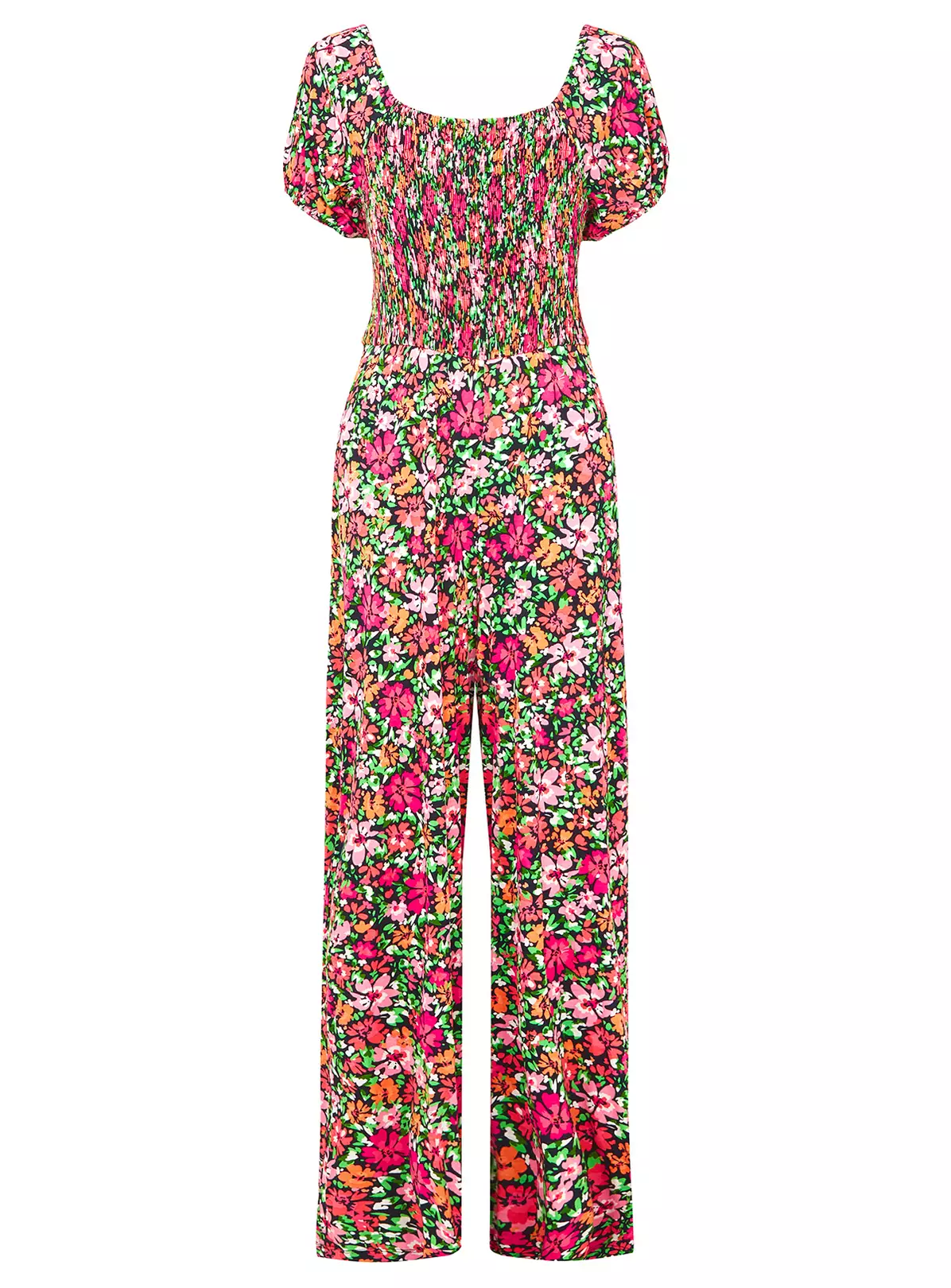 JOE BROWNS Floral Shirred Wide Leg Jumpsuit 8 3 JOE BROWNS Floral Shirred Wide Leg Jumpsuit 8 - Image 3