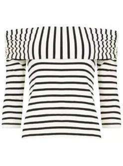 JOE BROWNS Striped Long Sleeve Bardot Top 10 10 JOE BROWNS Striped Long Sleeve Bardot Top 10 -Fit In Dress Sales tuc144404098 Multi20Coloured R Z002A