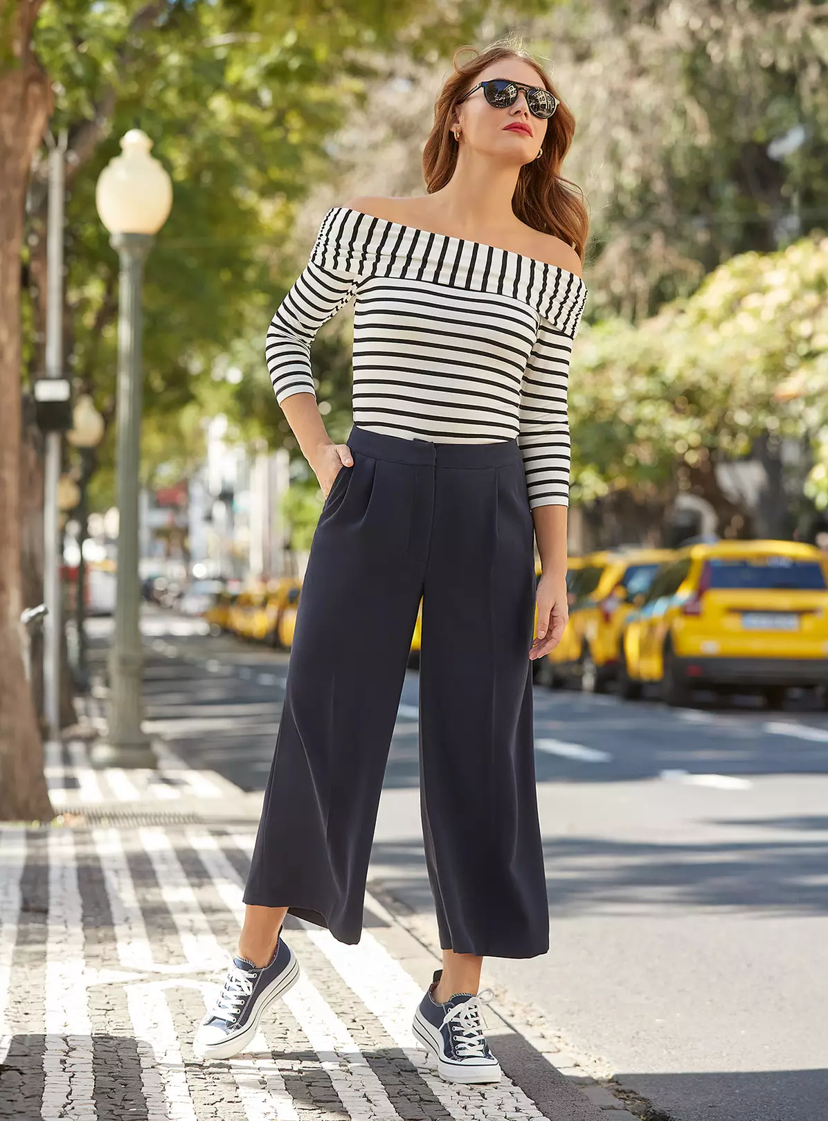 JOE BROWNS Striped Long Sleeve Bardot Top 10 1 JOE BROWNS Striped Long Sleeve Bardot Top 10