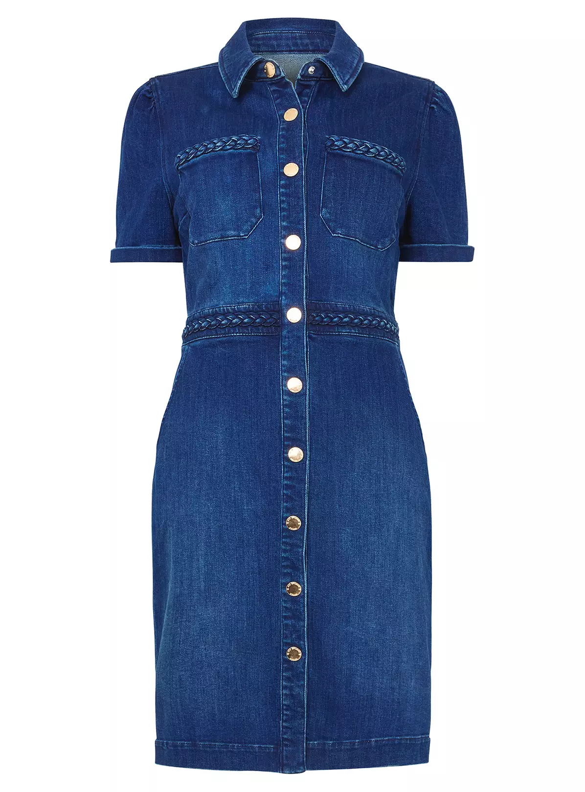 JOE BROWNS Button Down Bodycon Denim Dress 10 2 JOE BROWNS Button Down Bodycon Denim Dress 10 - Image 2