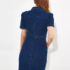 JOE BROWNS Button Down Bodycon Denim Dress 10