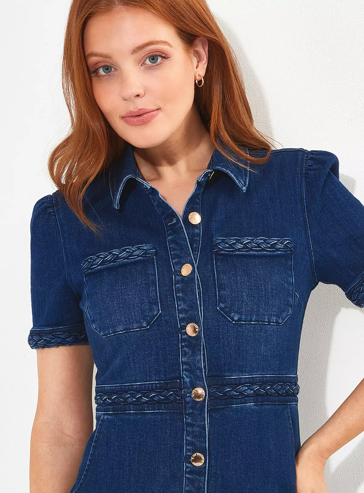 JOE BROWNS Button Down Bodycon Denim Dress 10 5 JOE BROWNS Button Down Bodycon Denim Dress 10 - Image 5