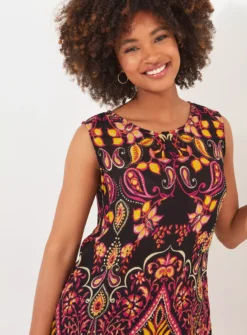 JOE BROWNS Boho Contrast Print Sleeveless Tunic 8