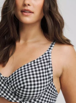 FIGLEAVES Tailor Underwired Non Pad Wrap Plunge Bikini Top 32G -Fit In Dress Sales tuc144473712 Mono R Z004A