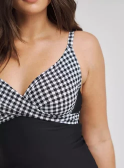 FIGLEAVES Tailor Underwired Twist Front Tummy Control Tankini Top 34E 6 FIGLEAVES Tailor Underwired Twist Front Tummy Control Tankini Top 34E -Fit In Dress Sales tuc144474969 Mono R Z004A
