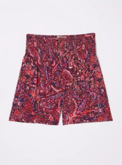 FATFACE Bright Paisley Shirred Waist Shorts 16 8 FATFACE Bright Paisley Shirred Waist Shorts 16 -Fit In Dress Sales tuc144498021 Purple R Z005A