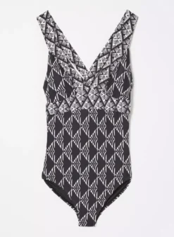 FATFACE Ava Mono Geo Swimsuit 10 9 FATFACE Ava Mono Geo Swimsuit 10 -Fit In Dress Sales tuc144500039 Black R Z005A