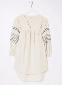 FATFACE Tory Embroidered Tunic XS