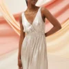 FATFACE Mimosa Metallic Maxi Dress 8