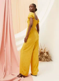 FATFACE Acacia Jumpsuit 22 7 FATFACE Acacia Jumpsuit 22 -Fit In Dress Sales tuc144504099 Yellow R Z002A