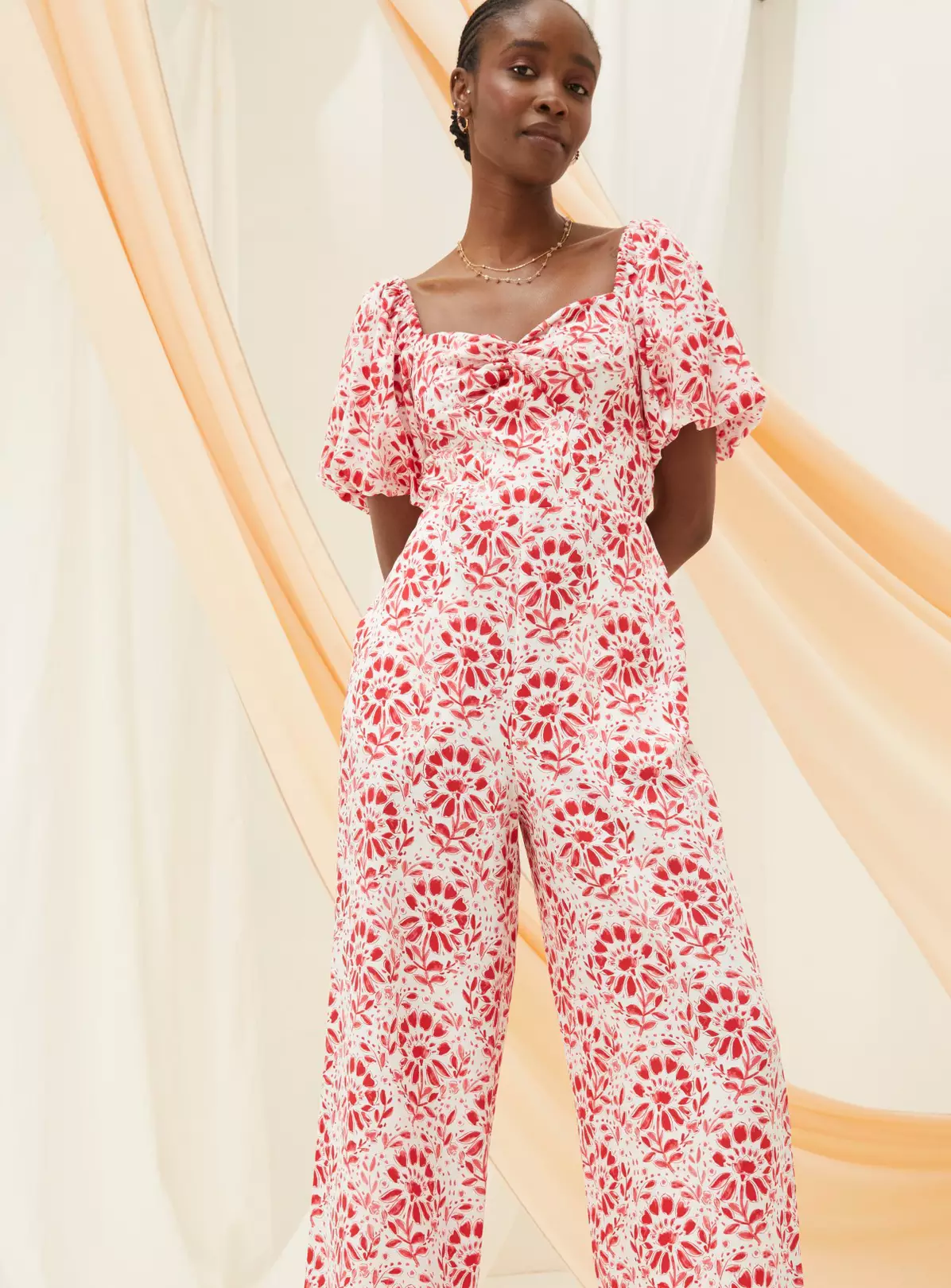FATFACE Rose Floral Tile Jumpsuit 20 5 FATFACE Rose Floral Tile Jumpsuit 20 - Image 5