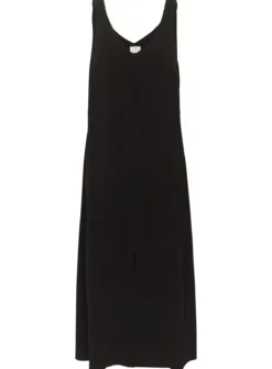 KAFFE Nora Sleeveless V Neck Midi Dress 8 -Fit In Dress Sales tuc144624120 Black R Z003A