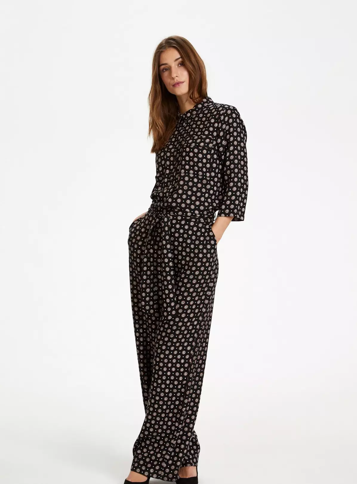 KAFFE Rutie Print Wide Leg Jumpsuit 12 6 KAFFE Rutie Print Wide Leg Jumpsuit 12 - Image 6
