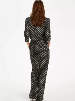 KAFFE Rutie Print Wide Leg Jumpsuit 18 10 KAFFE Rutie Print Wide Leg Jumpsuit 18 -Fit In Dress Sales tuc144624251 Black R Z002A