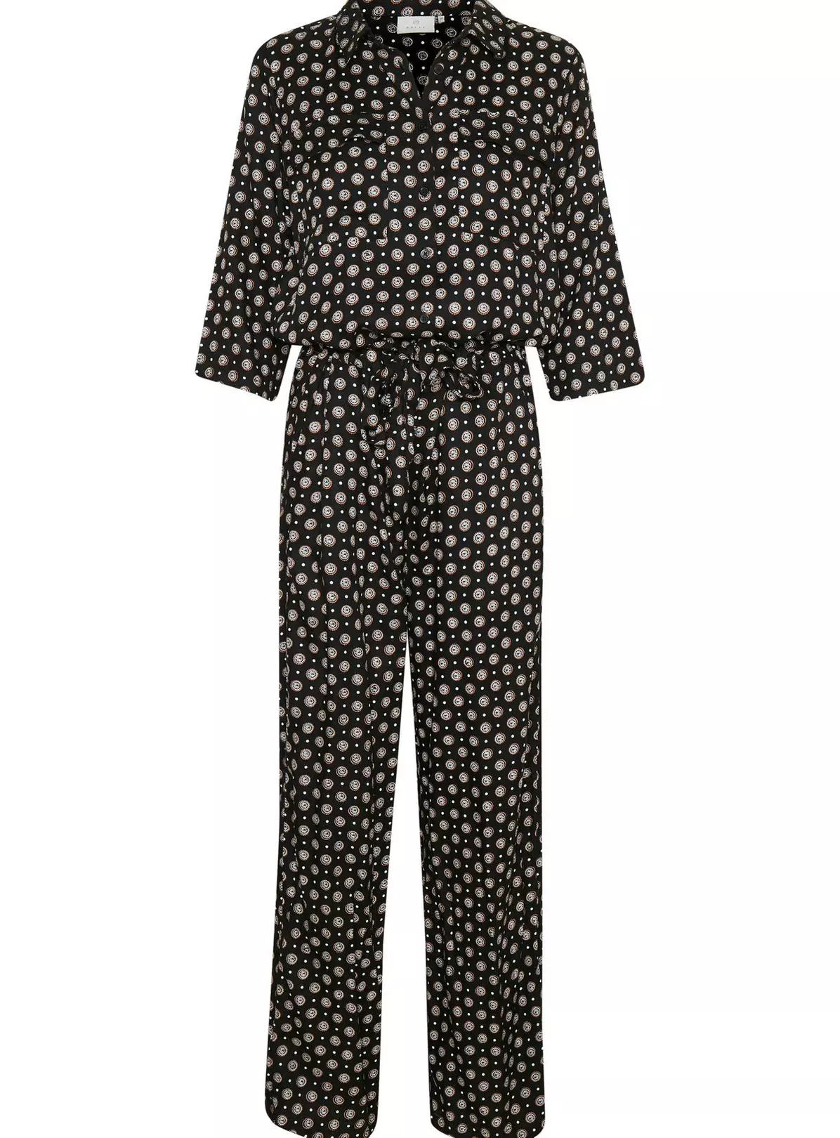 KAFFE Rutie Print Wide Leg Jumpsuit 18 2 KAFFE Rutie Print Wide Leg Jumpsuit 18 - Image 2