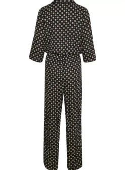 KAFFE Rutie Print Wide Leg Jumpsuit 18 9 KAFFE Rutie Print Wide Leg Jumpsuit 18 -Fit In Dress Sales tuc144624251 Black R Z006A