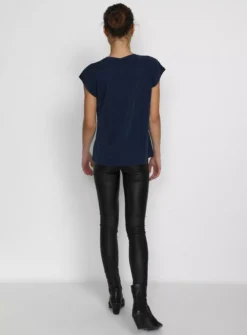 KAFFE Lise V Neck T Shirt XL 8 KAFFE Lise V Neck T Shirt XL -Fit In Dress Sales tuc144626951 Blue R Z002A