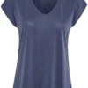KAFFE Lise V Neck T Shirt XL