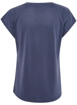 KAFFE Lise V Neck T Shirt XL 10 KAFFE Lise V Neck T Shirt XL -Fit In Dress Sales tuc144626951 Blue R Z006A