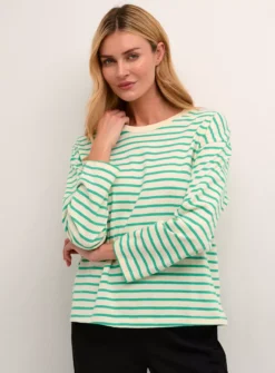 KAFFE Kawinny Long Sleeve T Shirt Green XL 8 KAFFE Kawinny Long Sleeve T Shirt Green XL -Fit In Dress Sales tuc144631611 Green R Z001A