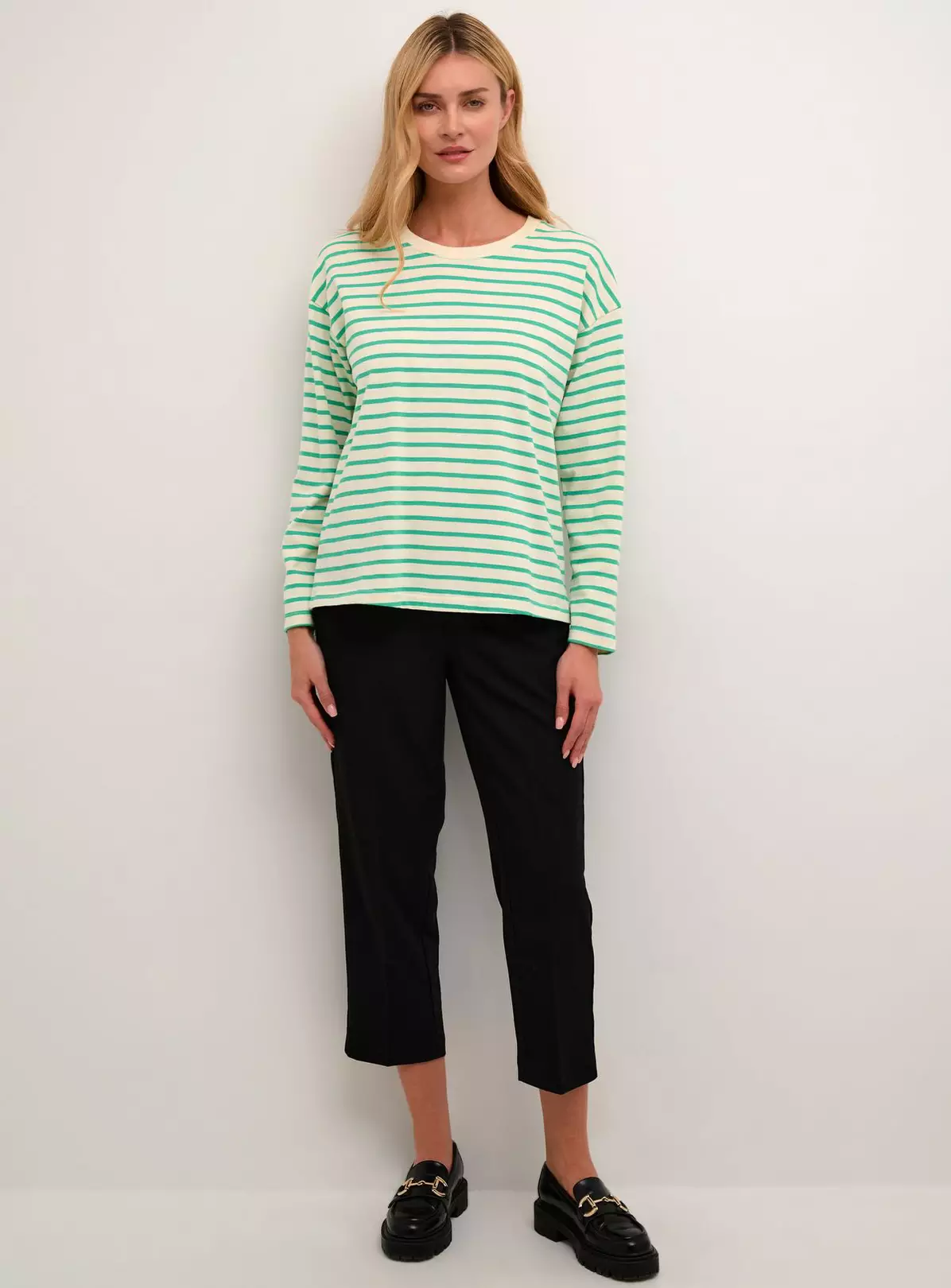 KAFFE Kawinny Long Sleeve T Shirt Green XL 2 KAFFE Kawinny Long Sleeve T Shirt Green XL - Image 2