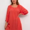 KAFFE Amber 3/4 Sleeve Round Neck Tunic 16