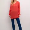 KAFFE Amber Long Sleeve And V Neck Tunic 10