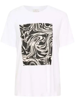 KAFFE Elin Short Sleeve Graphic Tee T Shirt S 9 KAFFE Elin Short Sleeve Graphic Tee T Shirt S -Fit In Dress Sales tuc144637764 White R Z005A 1