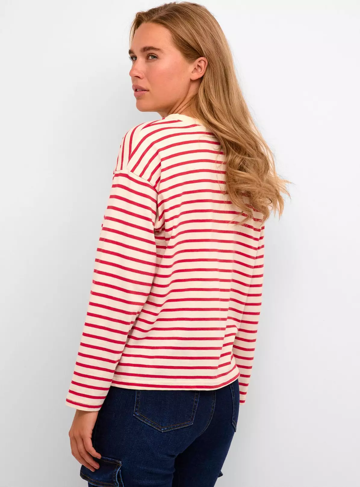 KAFFE Kawinny Long Sleeve T Shirt Red XL 5 KAFFE Kawinny Long Sleeve T Shirt Red XL - Image 5