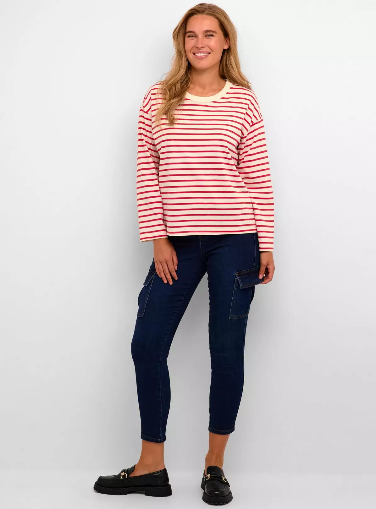 KAFFE Kawinny Long Sleeve T Shirt Red XL 2 KAFFE Kawinny Long Sleeve T Shirt Red XL - Image 2